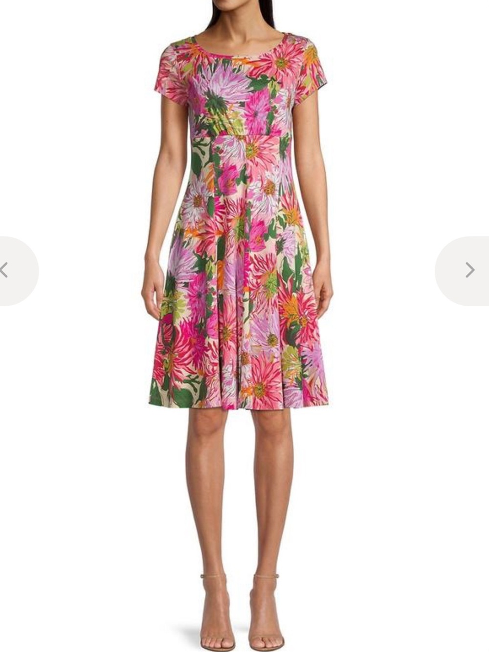 Weekend MaxMara Ebro jersey floral Fit-and-Flare Mini Dress sz S
